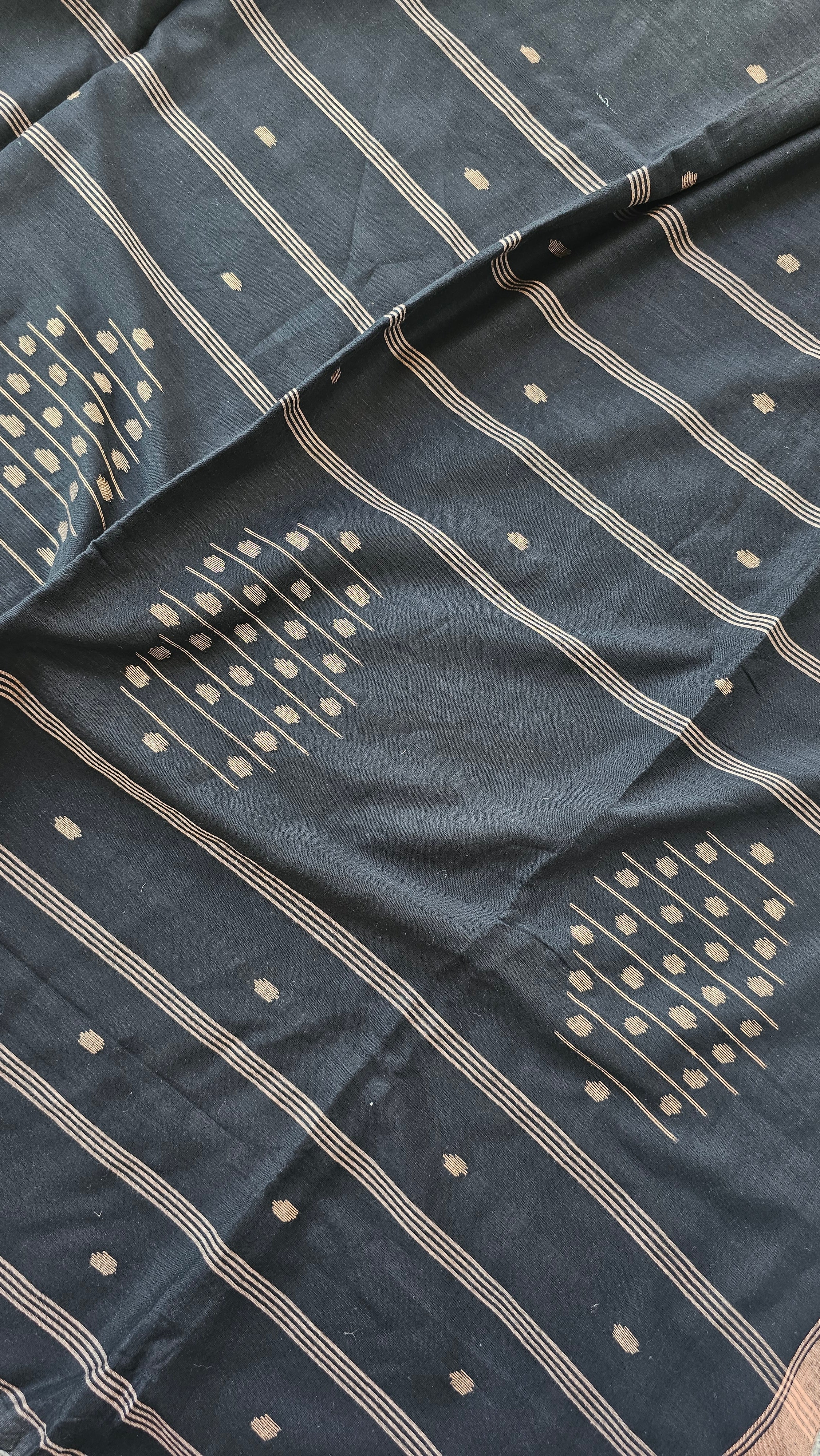 Raatkali - Needle Jamdani Handloom - Cotton Saree