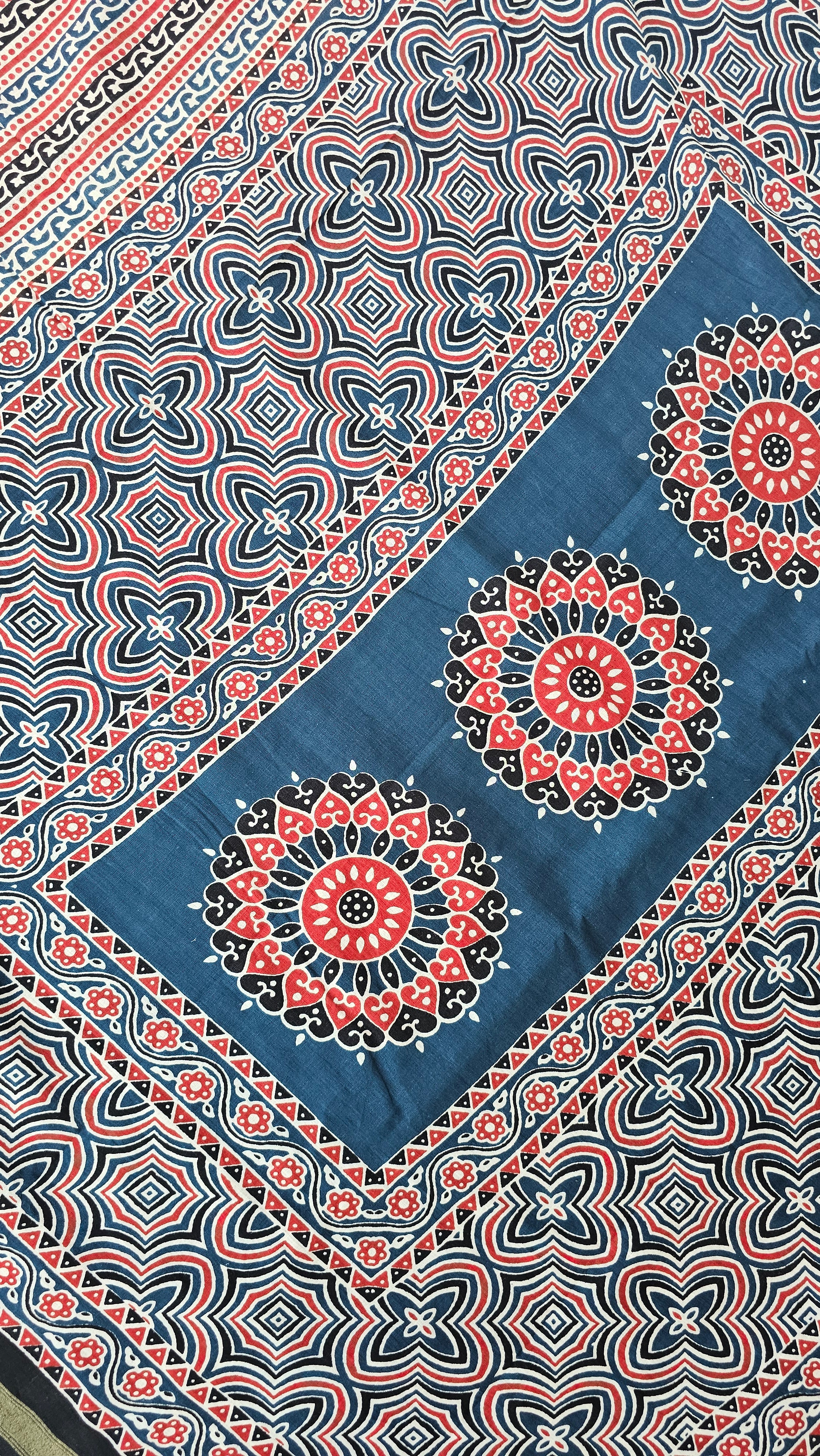 Sagar - Handblock Print - Chanderi Cotton