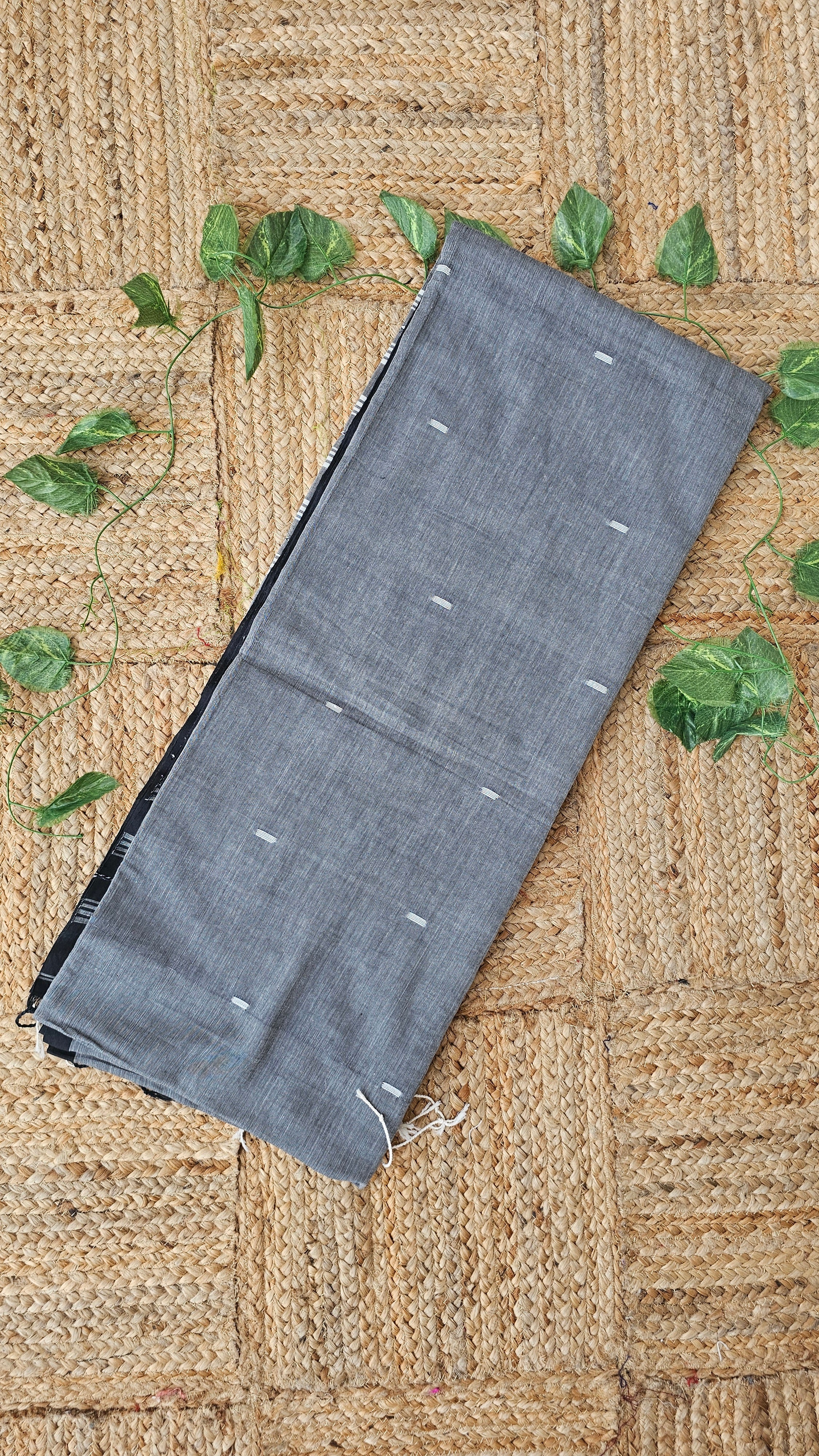 Meghmaya - Jamdani Handloom - Cotton Saree