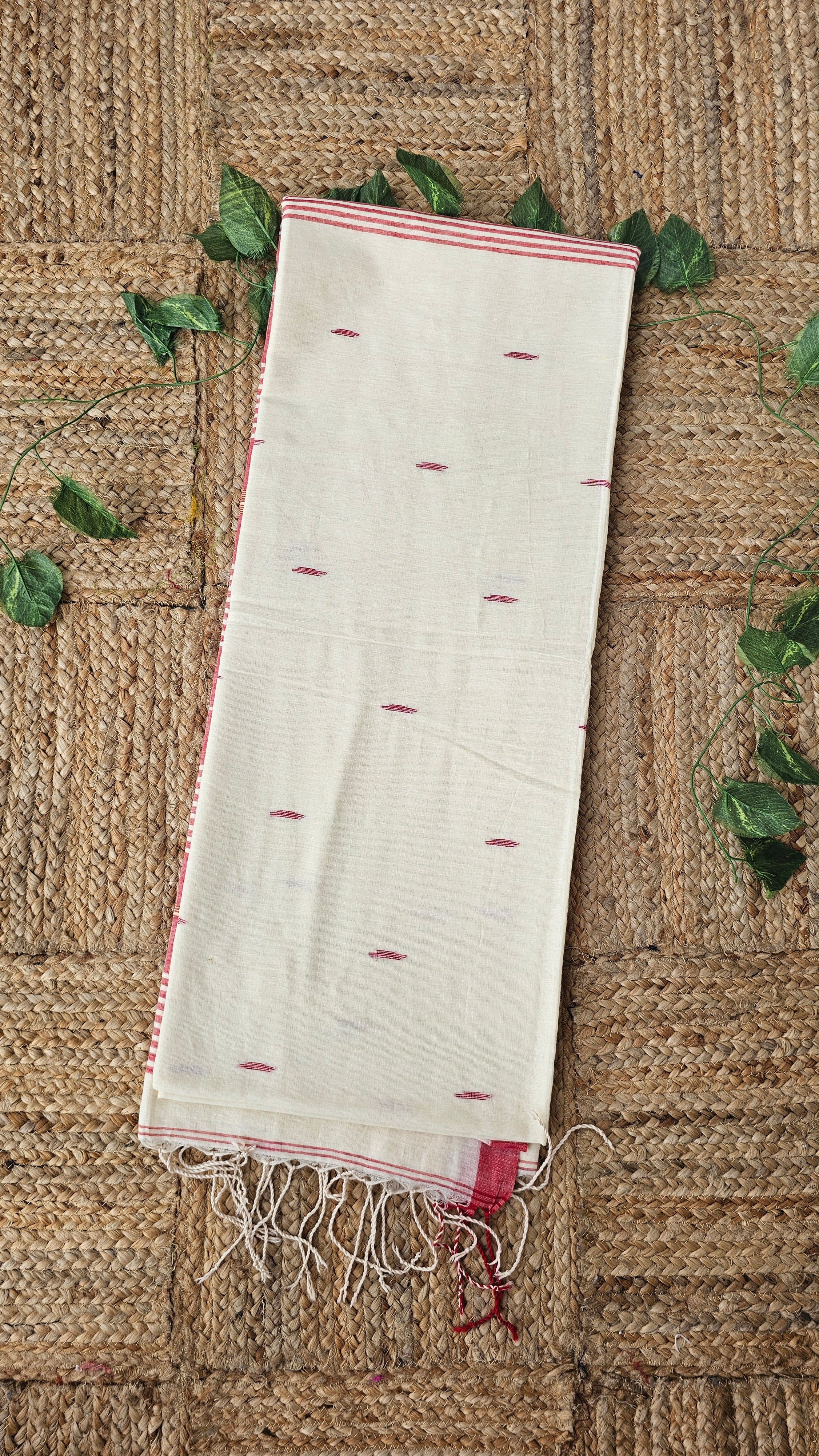 Godhuli - Jamdani Handloom - Cotton Saree