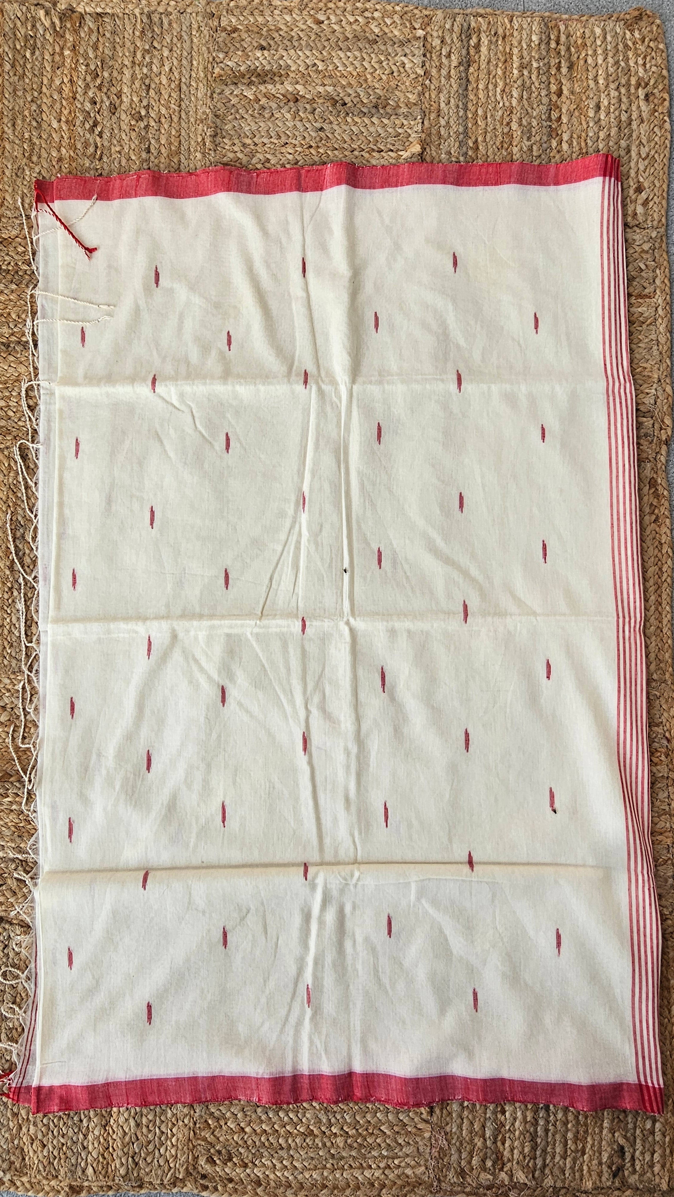 Godhuli - Jamdani Handloom - Cotton Saree