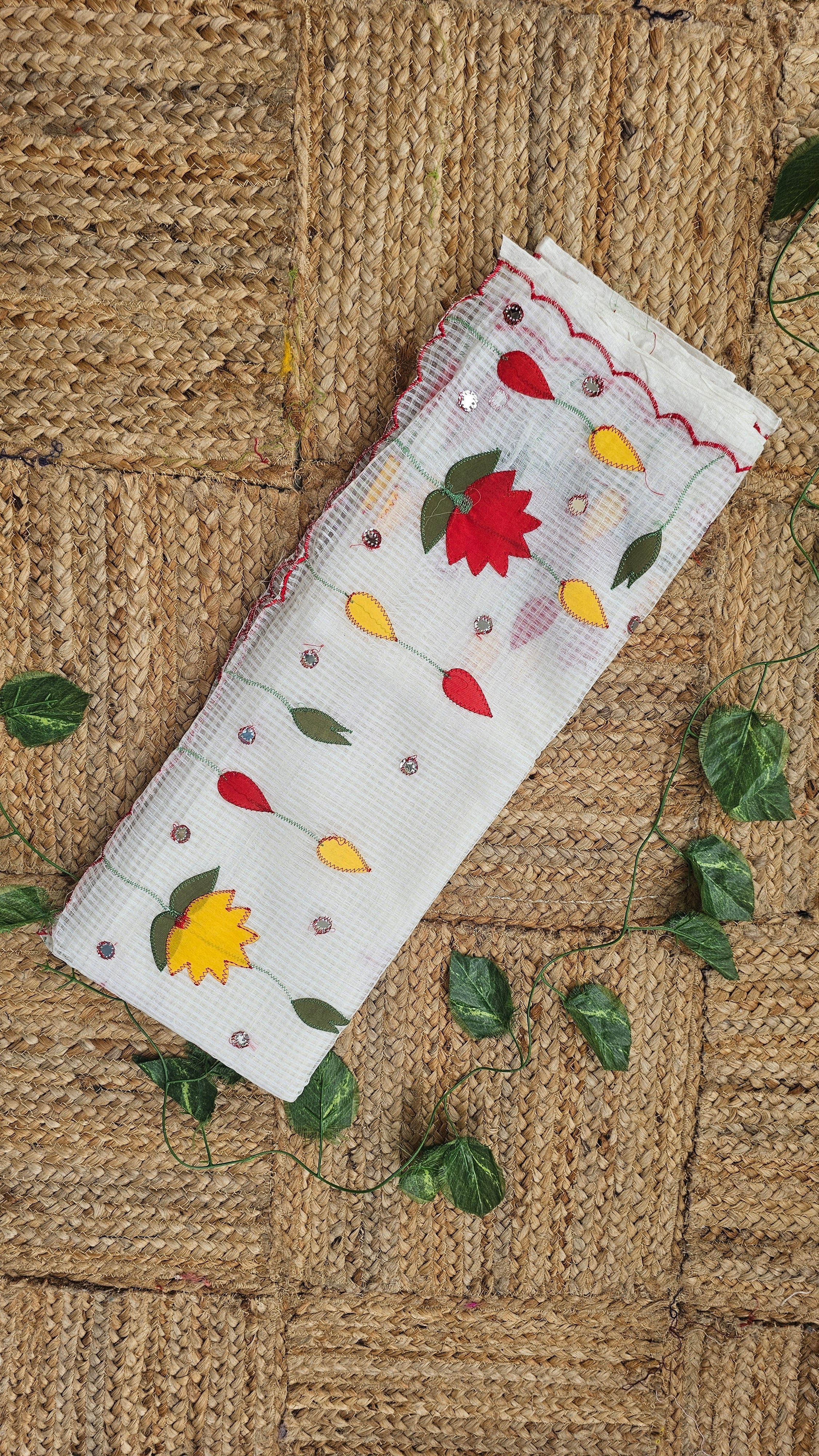 Lotus - Lotus Applique - Resham Kota Cotton Saree