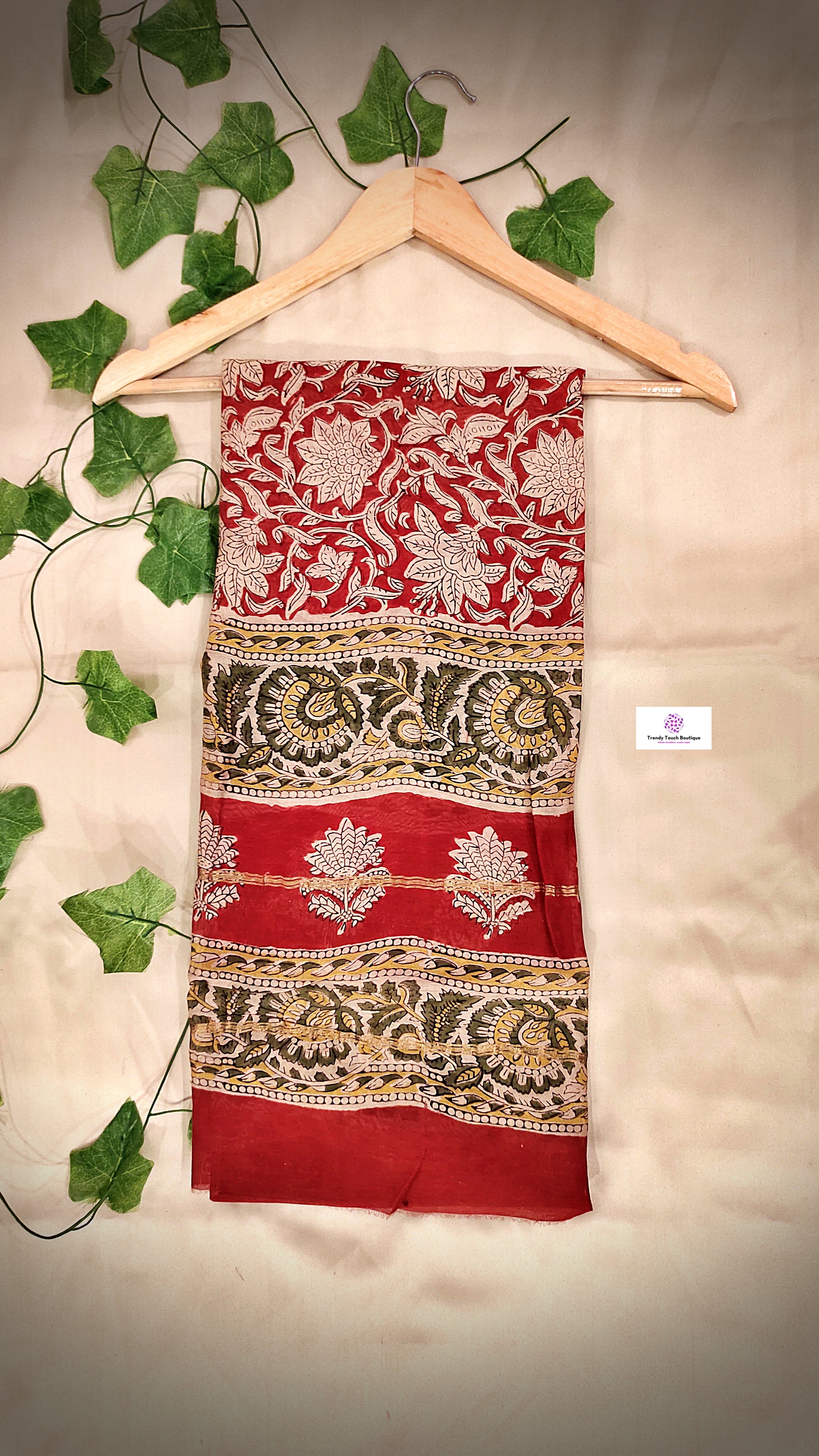 Wild Heart - Hand Block Print - Chanderi Silk Dupatta