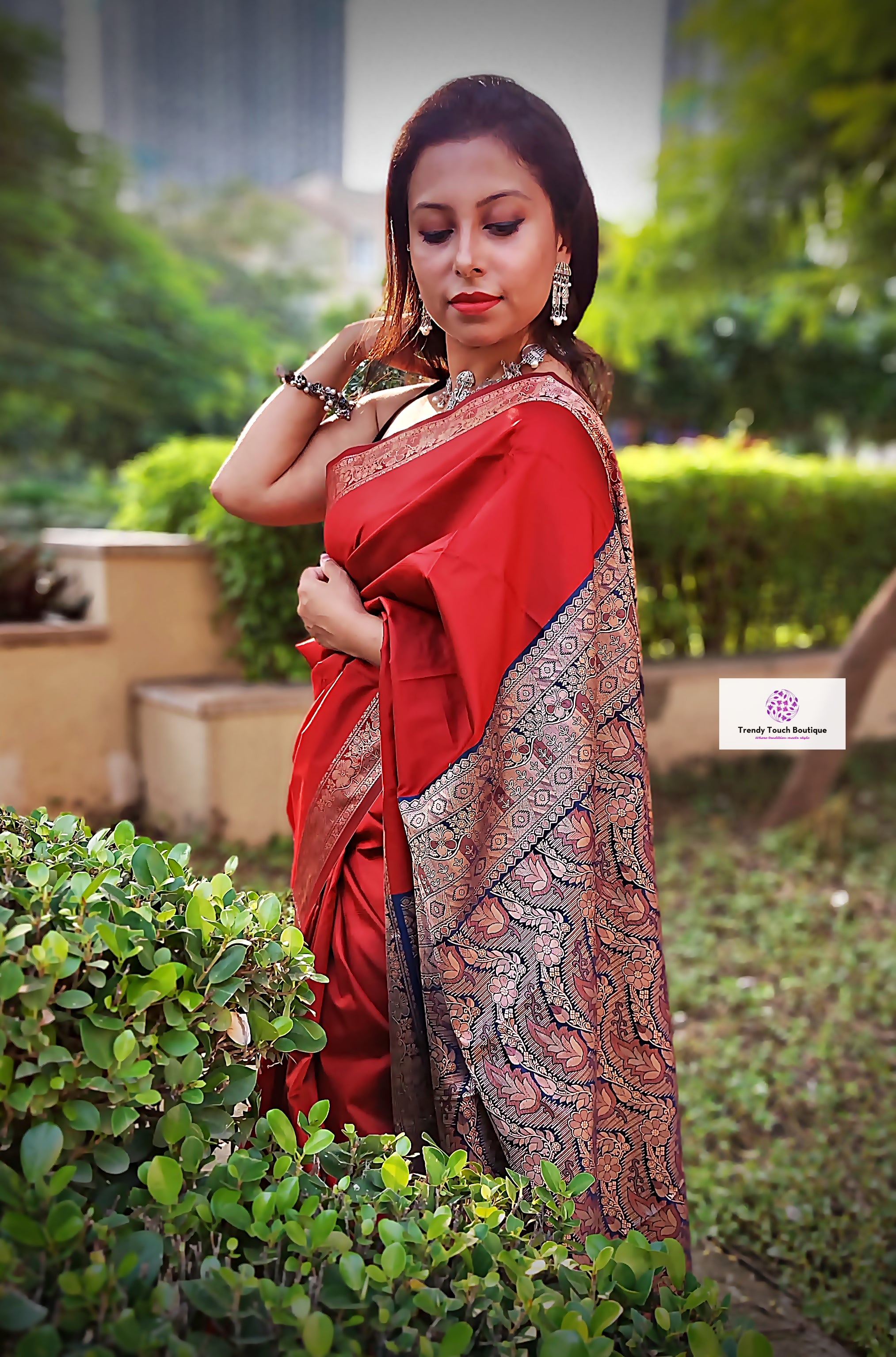 bridal lightweight sarees for gifting semi katan silk red color perfect for bridal trousseau diwali gifts sarees for marriage wedding functions